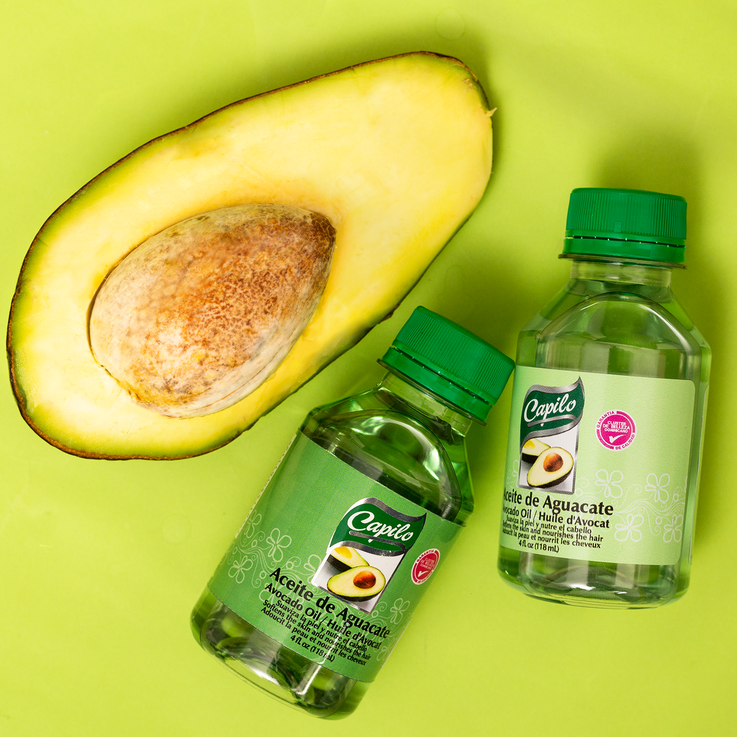 Capilo Avocado Oil 4 oz. | Nourish and Softens Hair | Mineral Oil + Avocado Oil | Parabens and Sulfate Free