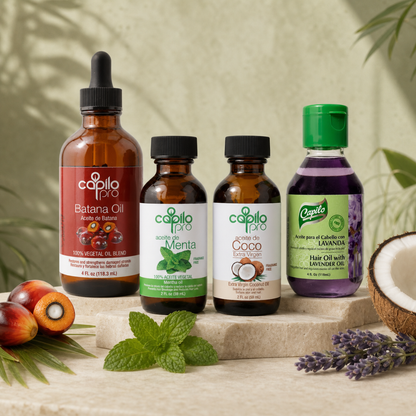 Hair Oiling Kit | Batana, Peppermint, Coconut & Lavender Oil Set
