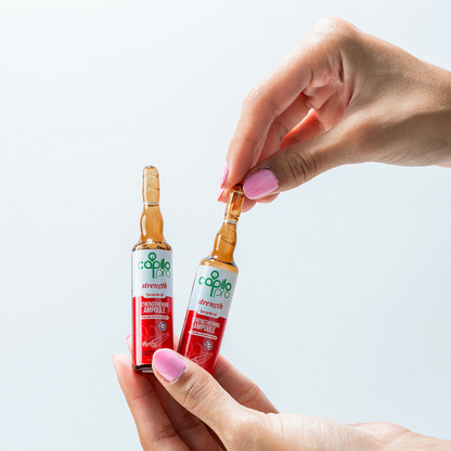 Capilo Pro B Control Ampoules 5 units x 10 ml. | Based Extract on Sole and Cinnamon | For Fine and Weak Hair