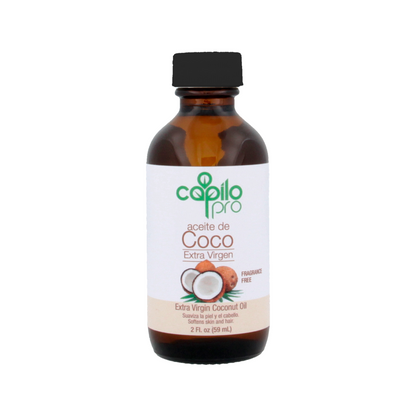 Aceite de coco virgen extra Capilo Pro: hidratación profunda para el cabello y la piel