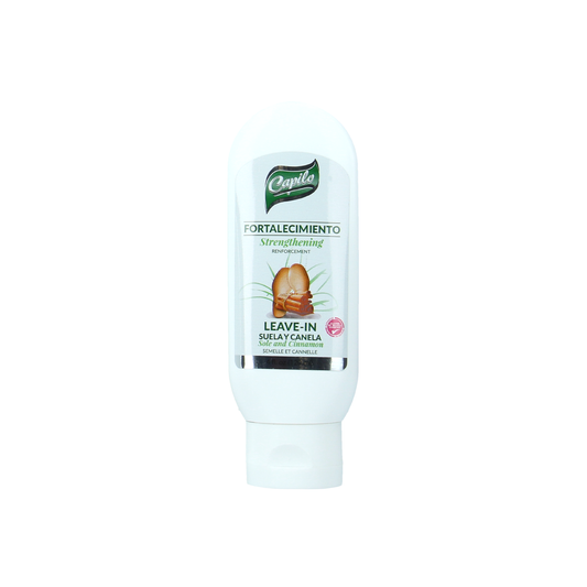 Capilo Sole and Cinnamon Strengthening Leave In Conditioner 4 oz. | Hair Thickener | Mineral Oil and Petroleum Jelly Free