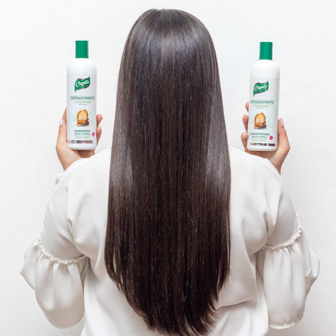 Capilo Sole and Cinnamon Hair Care Line – Deep conditioning formula infused with cinnamon and sole extract to boost hair growth, volume, and shine.