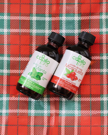 Aceite de menta Capilo Pro 2 oz | Estimula la circulación del cuero cabelludo y la hidratación de la piel | Mezcla de aceite de soja y aceite de menta