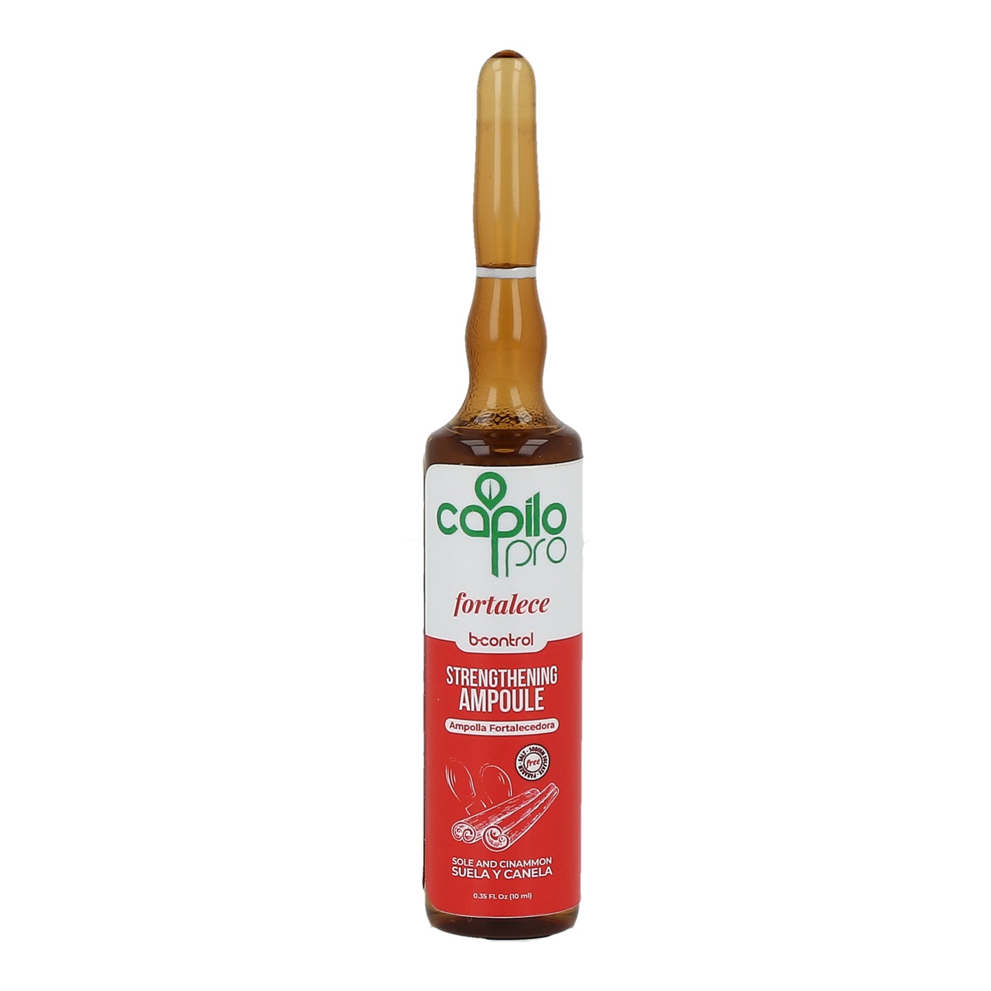 Capilo Pro B Control Ampoules 5 units x 10 ml. | Based Extract on Sole and Cinnamon | For Fine and Weak Hair