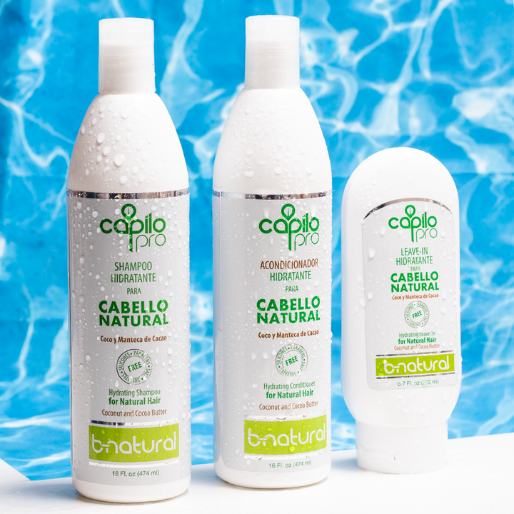 Capilo Pro B Natural Conditioner 16 oz. | Coconut Oil and Cocoa Butter | Moisturizer for Natural, Kinky and Curly Hair | Paraben and Sulfate Free