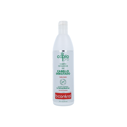 Capilo Pro B Control Shampoo 16 oz. | Based on Sole and Cinnamon | Strengthening Shampoo for Fine and Weak Hair