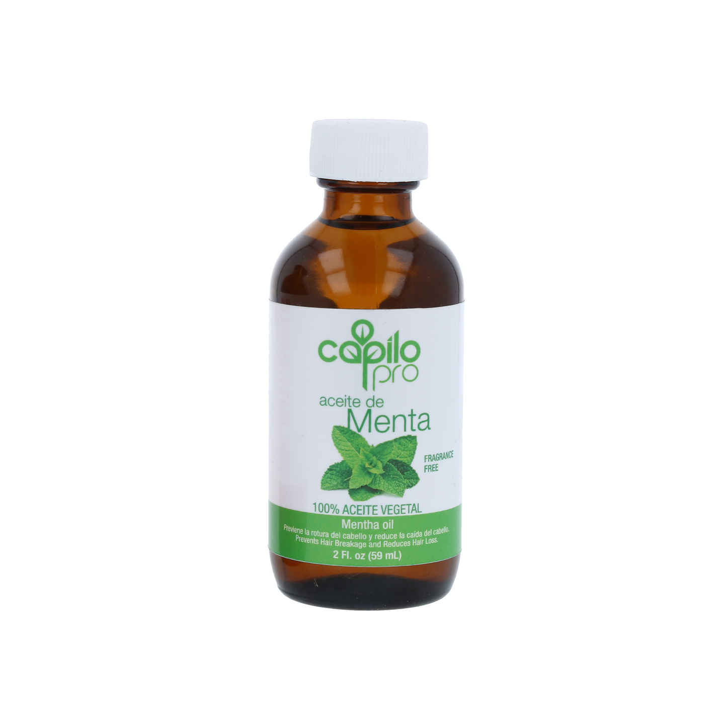 Capilo Pro Peppermint Oil 2 oz. | Stimulates Scalp Circulation and Moisture Skin | Blend of soybean oil and peppermint oil