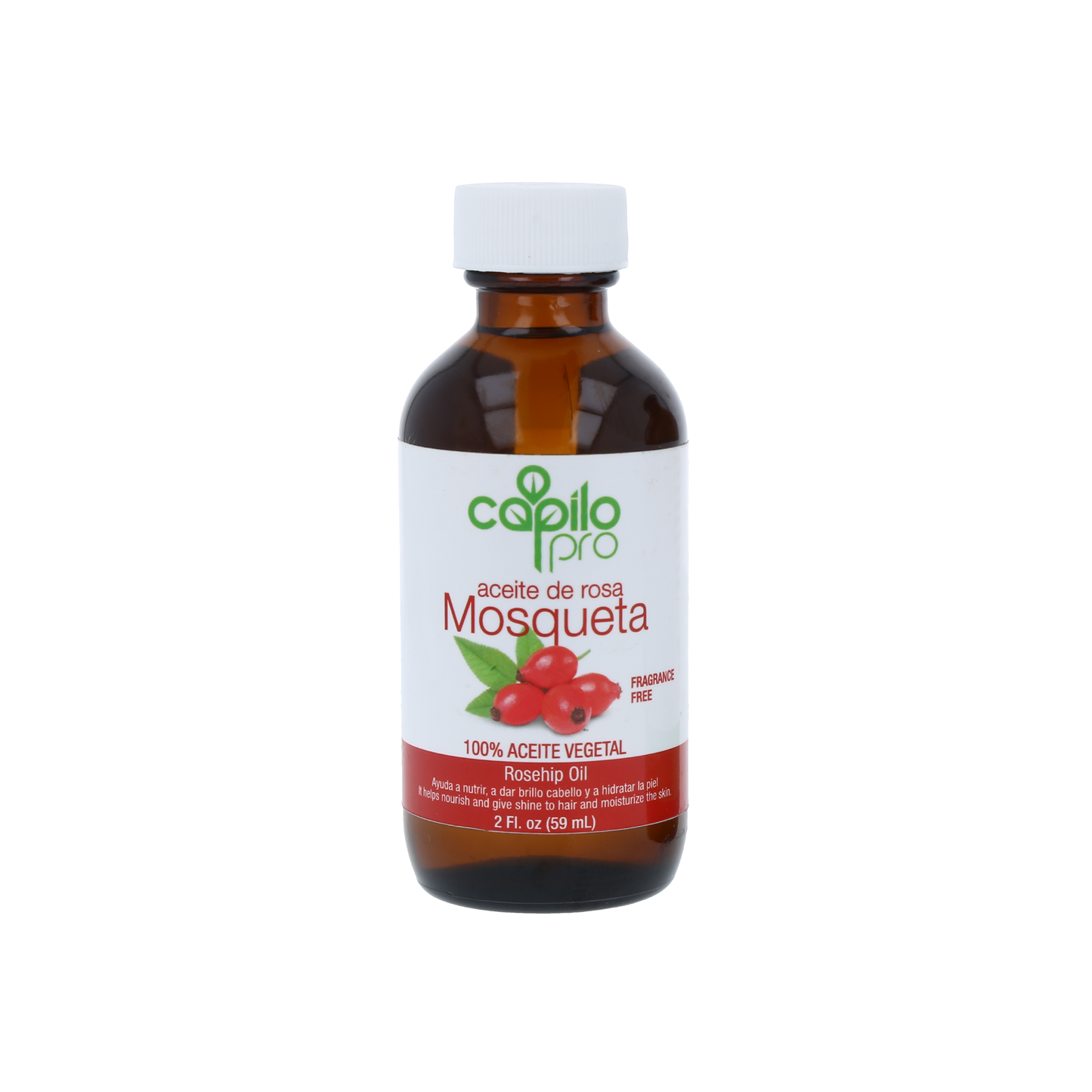 Capilo Pro Rosehip Oil 2 oz. | Repair Hair and Softens the scars | Blend of soybean oil and Rosehip Oil