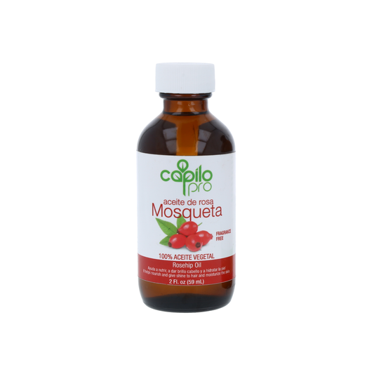 Capilo Pro Rosehip Oil 2 oz. | Repair Hair and Softens the scars | Blend of soybean oil and Rosehip Oil