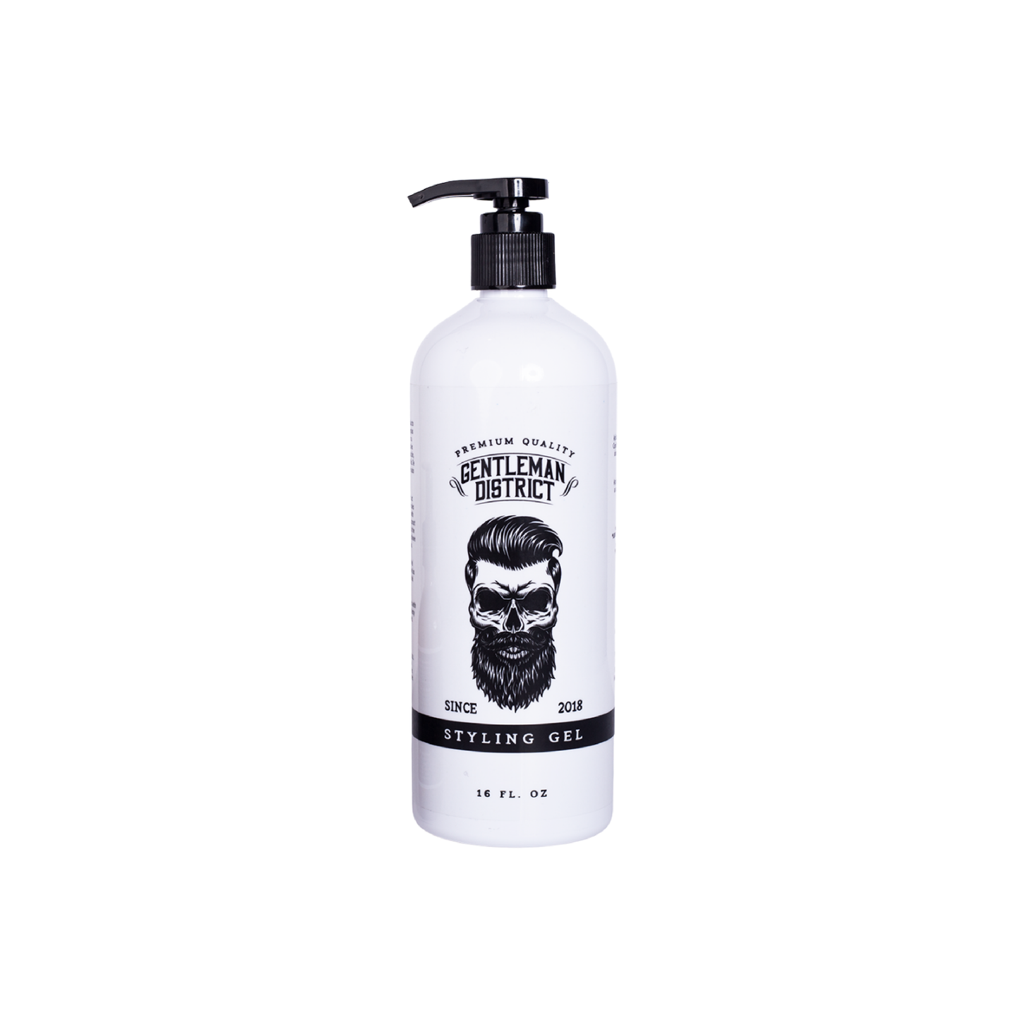 Gentleman District Styling Gel 16 oz. | Aloe Vera and Coconut | Hydration and softness | Leaves no residue