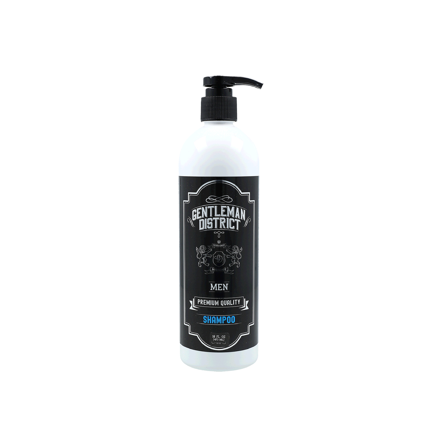 Capilo Gentleman District Shampoo (Botella de 19 oz), Sin parabenos, Sin sal, Sin sulfato de sodio, Sin silicona, Sin aceite mineral y vaselina